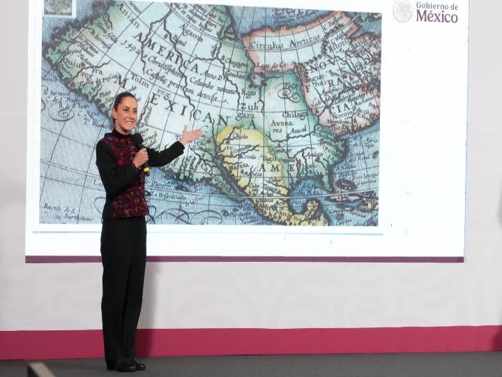 Defiende Sheinbaum el nombre del Golfo de México ante Trump