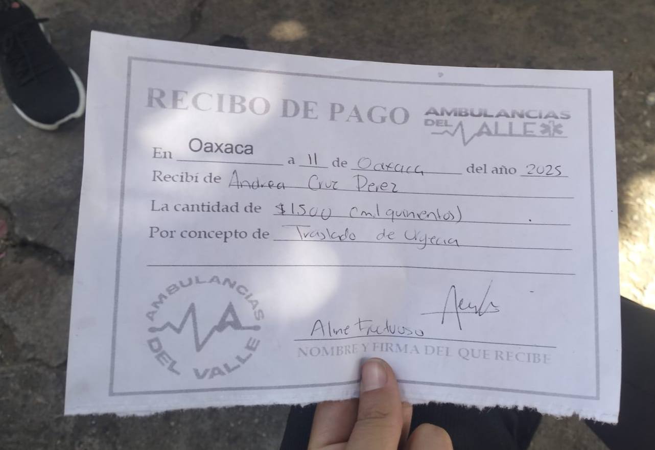 Ambulancia cobra por servicios que deben ser gratuitos en Oaxaca: Robo disfrazado de auxilio