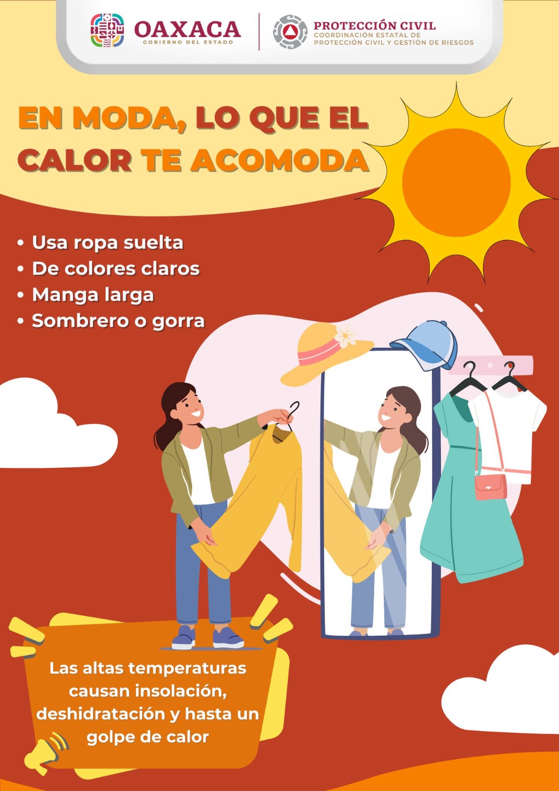 Ocupa Oaxaca el cuarto lugar en casos de golpe de calor