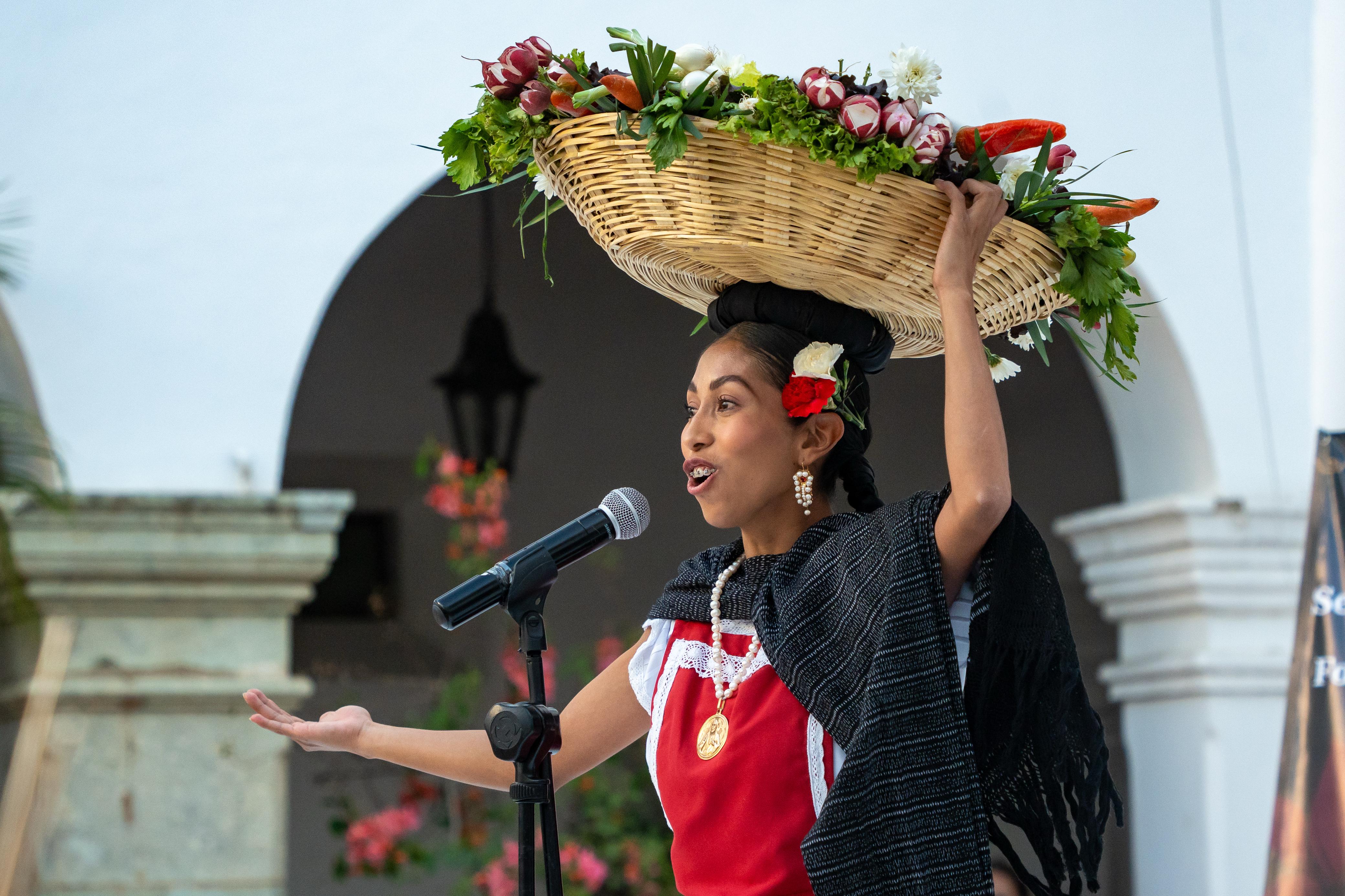 Joselyn Pamela Mendoza Reyes, representante de la Diosa Centéotl 2025 de Oaxaca de Juárez