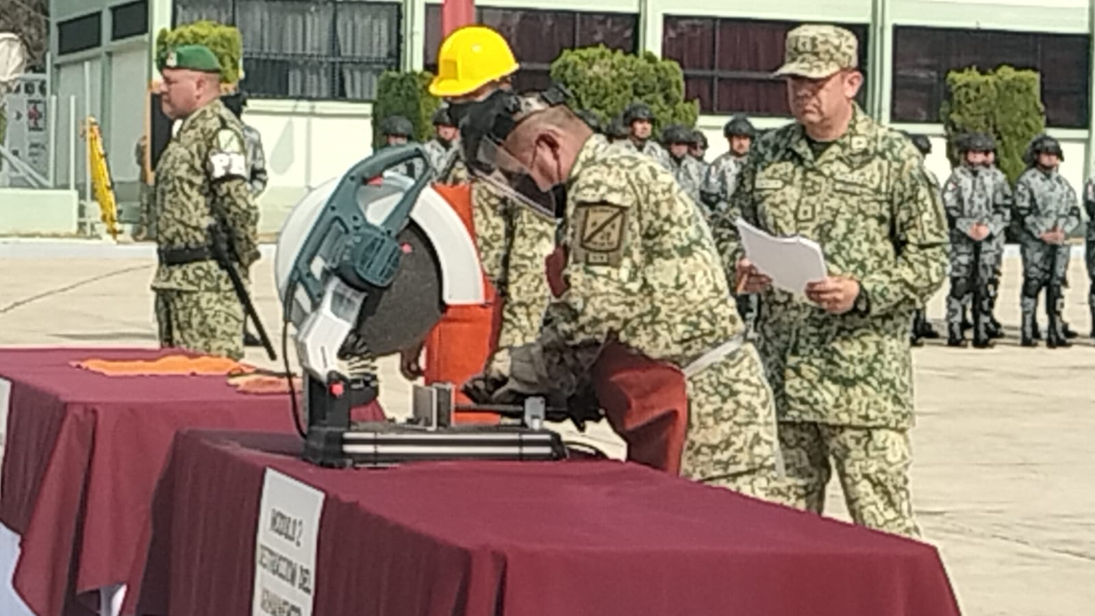Destruye Defensa armas decomisadas y canjeadas en Oaxaca