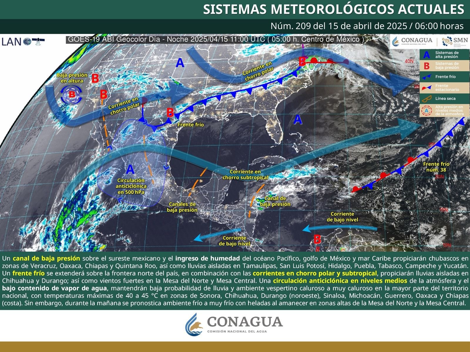 Se espera estabilidad de temperaturas en gran parte del territorio oaxaqueño