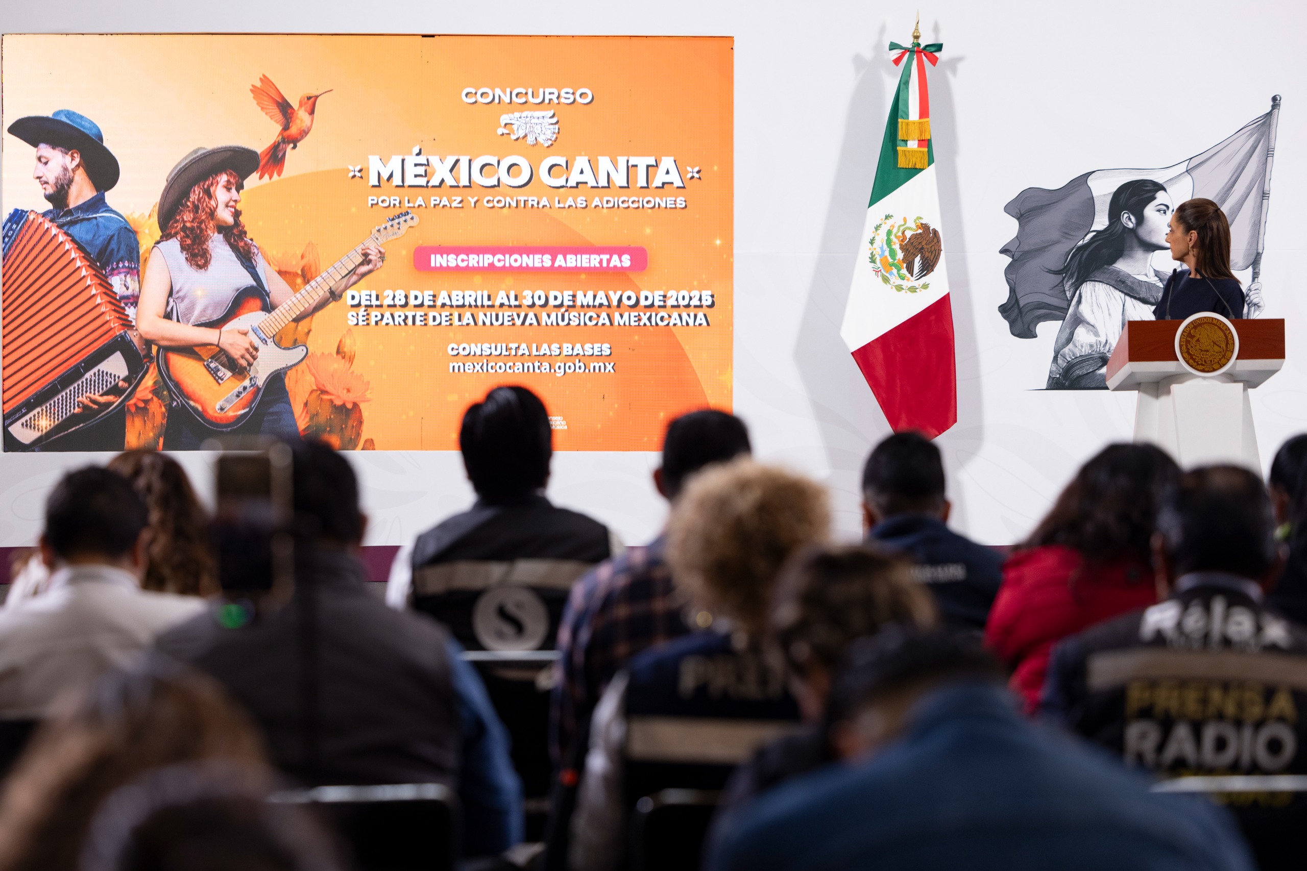 Se han registrado más de 10 mil jóvenes al concurso México canta por la paz y contra las adicciones