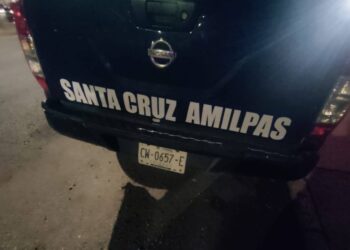 Señalan a Primer concejal de Santa Cruz Amilpas de emplacar patrullas en Chiapas