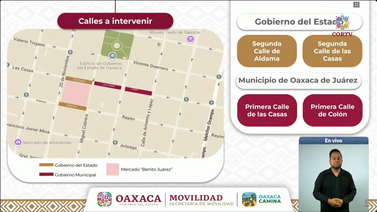 Presenta Semovi programa «Oaxaca Camina»; buscan priorizar al peatón en el corazón de la ciudad
