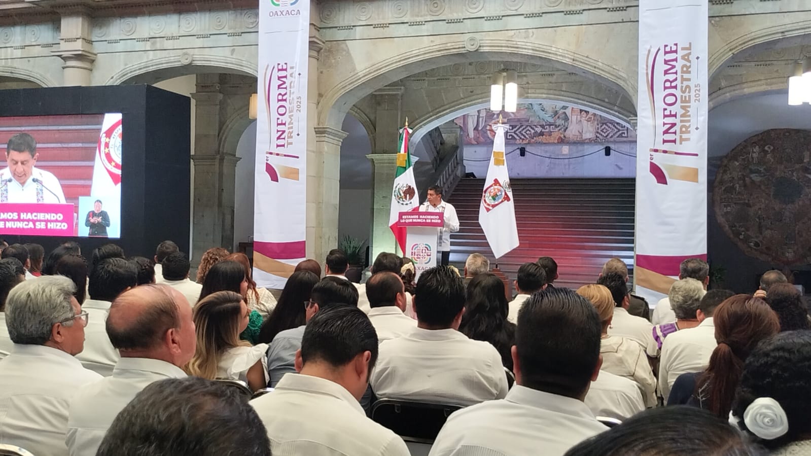 Anuncia Salomón Jara, ajustes en su gabinete, además destaca inversión en obras y salud
