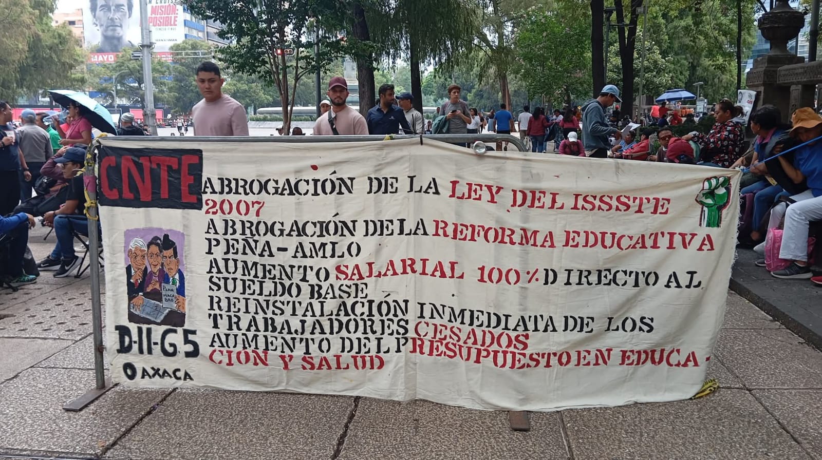 Concluye paro de Sección 22 en CDMX; diálogo sigue abierto