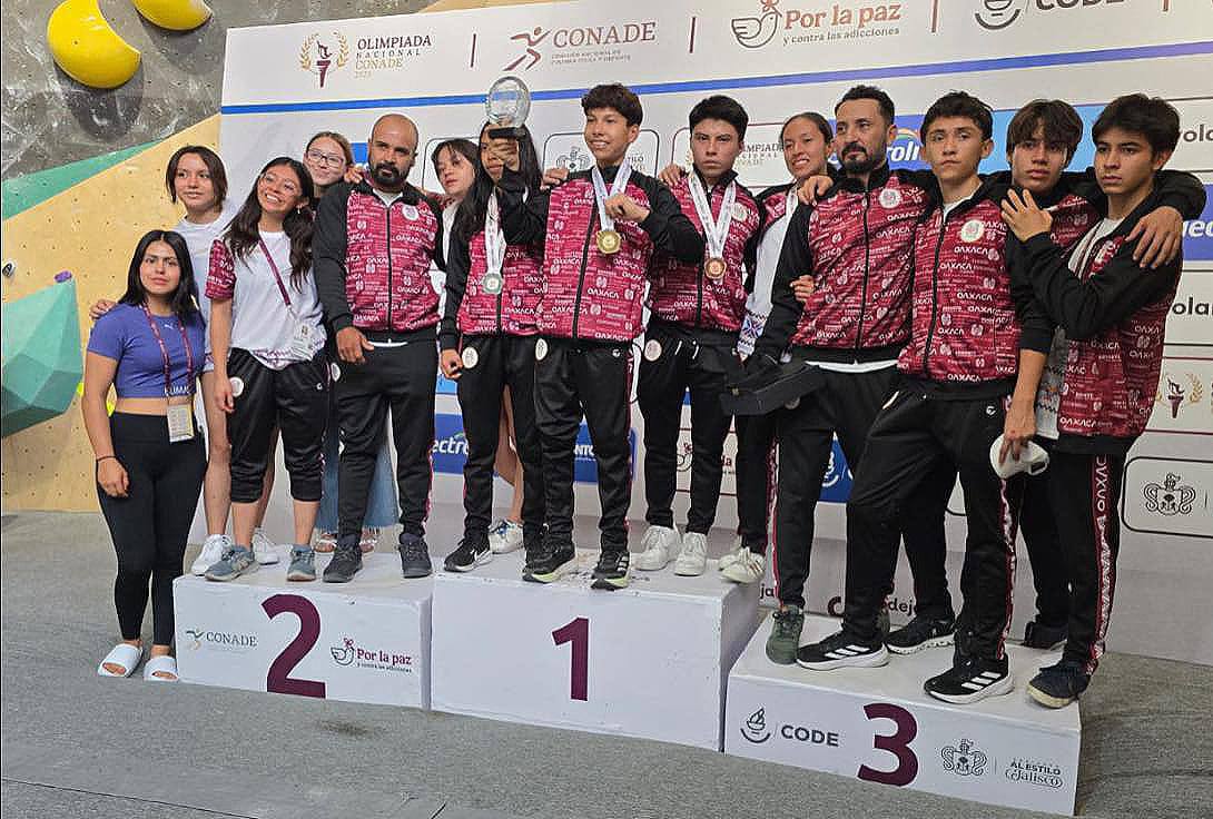 Escalada de Oaxaca consigue cuatro medallas en la Olimpiada Nacional 2025