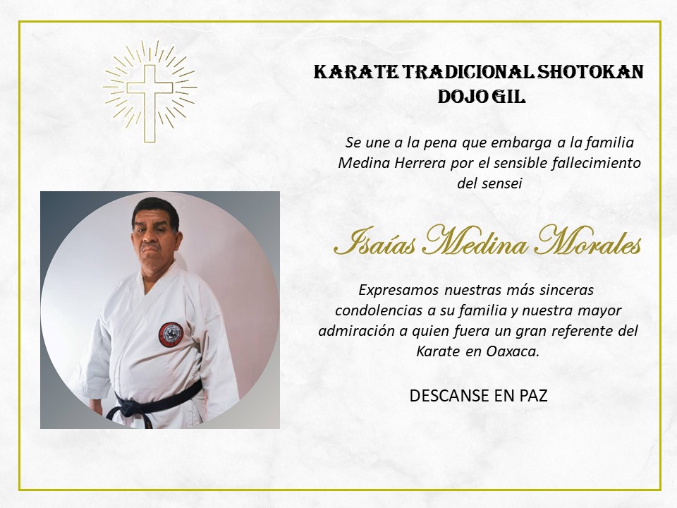 Deja el sensei Isaías Medina Morales legado imborrable en el karate oaxaqueño