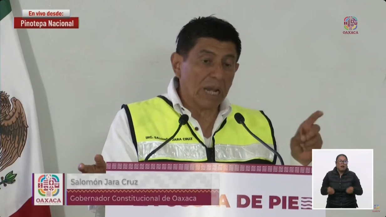Anuncia Jara Fondo Guelaguetza para damnificados por el huracán Erick