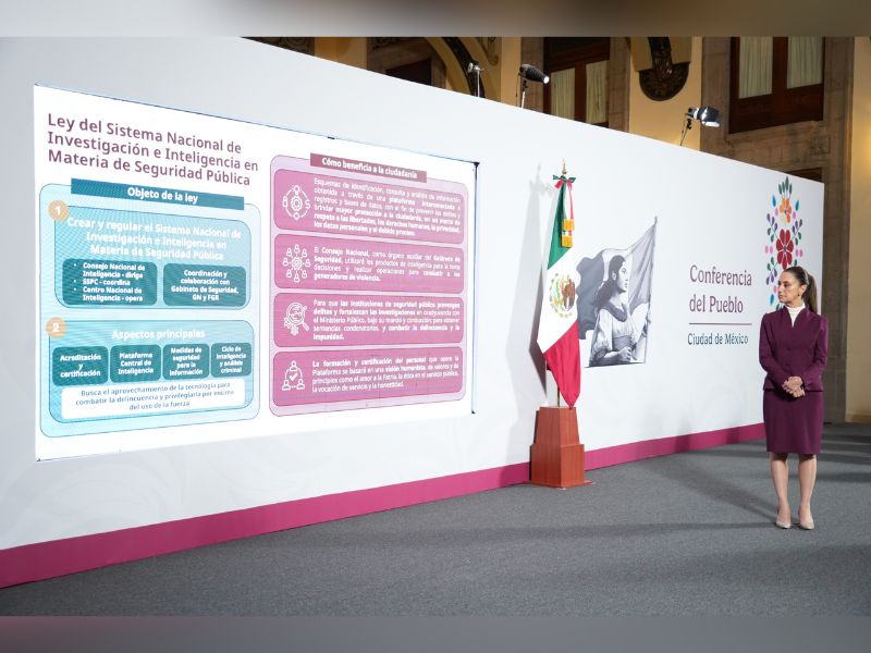 Presenta Gobierno reforma para fortalecer inteligencia en seguridad pública