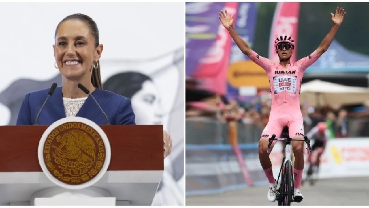 Sheinbaum felicita a Isaac del Toro por logro histórico en el Giro de Italia