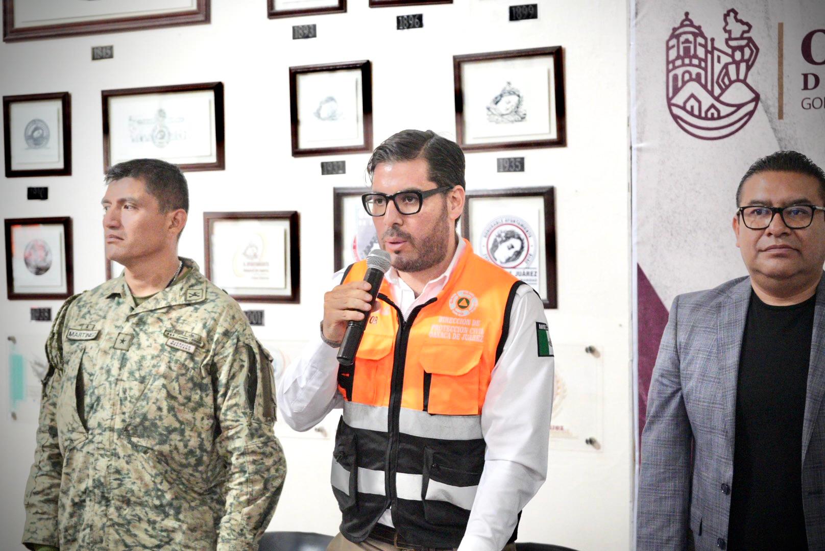 Agentes municipales se suman a las acciones de protección civil en la capital