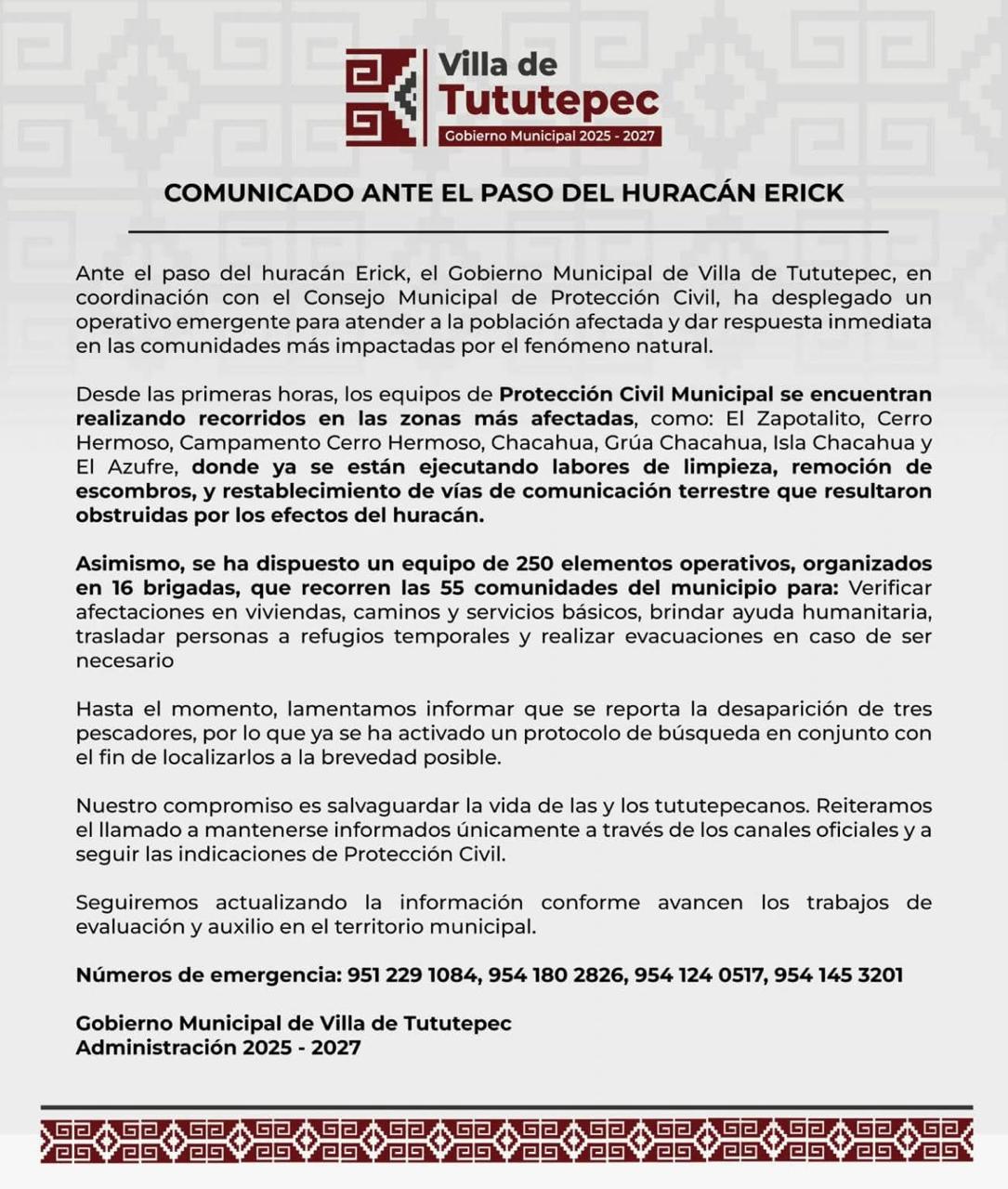 Localizan a pescadores de tututepec reportados como desaparecidos
