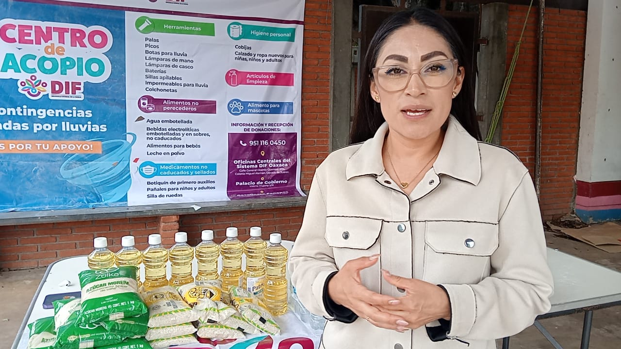 Implementa DIF Estatal centros de acopio para damnificados del huracán Erick