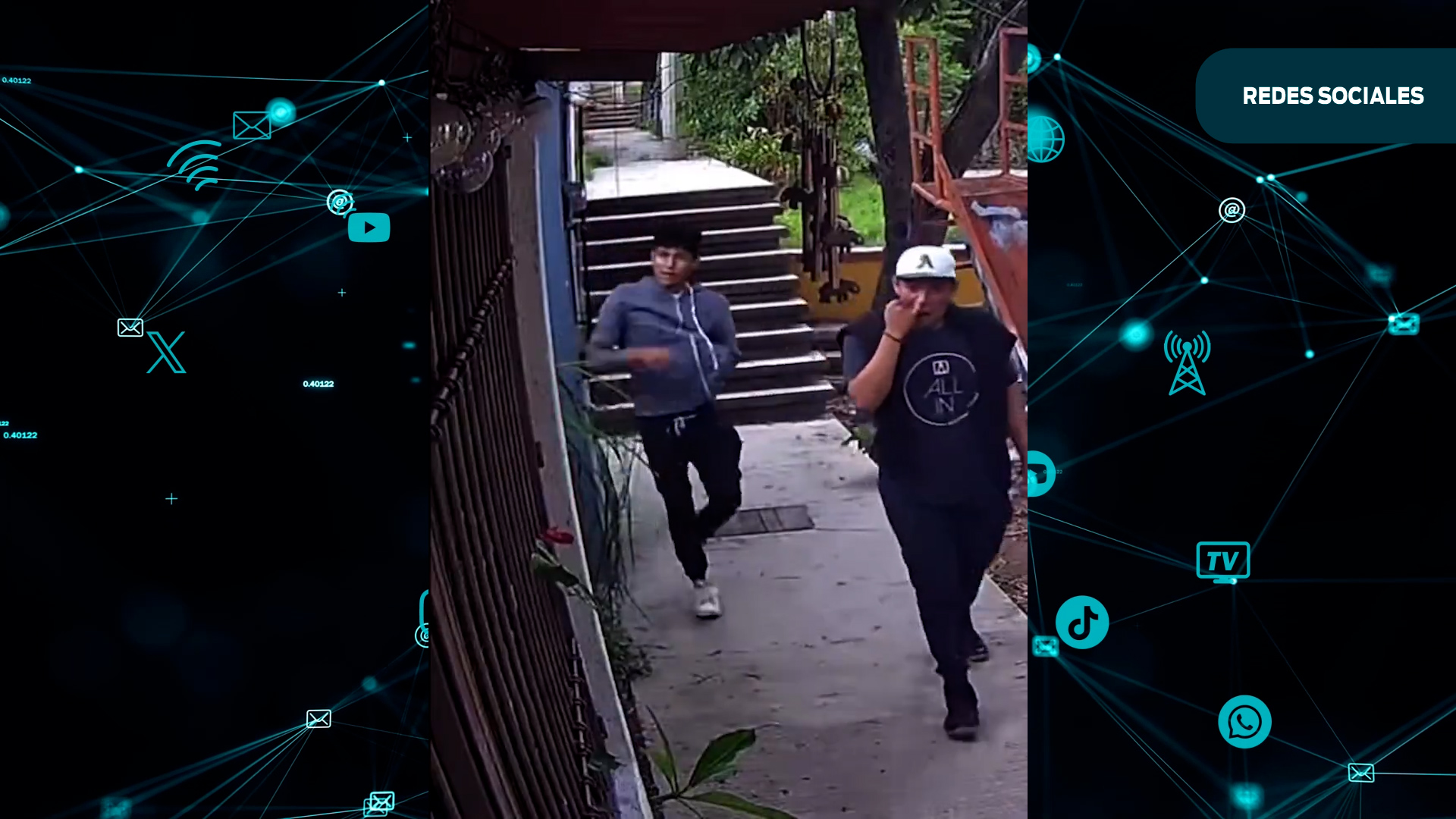 Graban a jóvenes robando en la Unidad Habitacional “Ricardo Flores Magón”