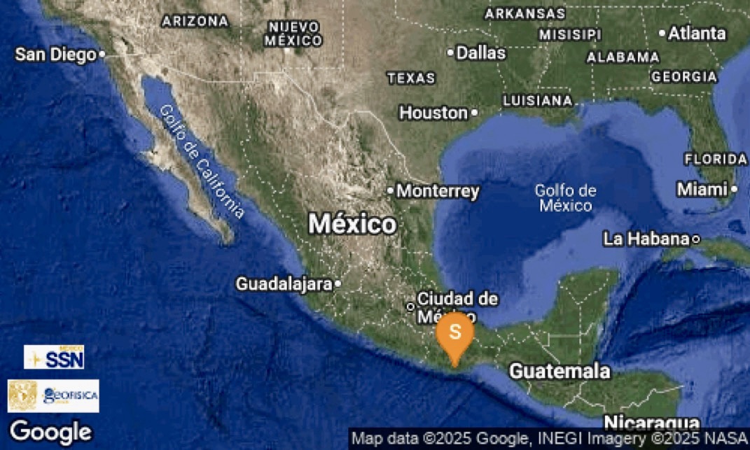 Registra Oaxaca sismo de 4.4 grados en medio del impacto del huracán Erick