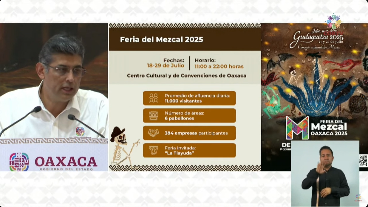 Se esperan 11 mil visitantes diarios en la Feria del Mezcal: SEDECO