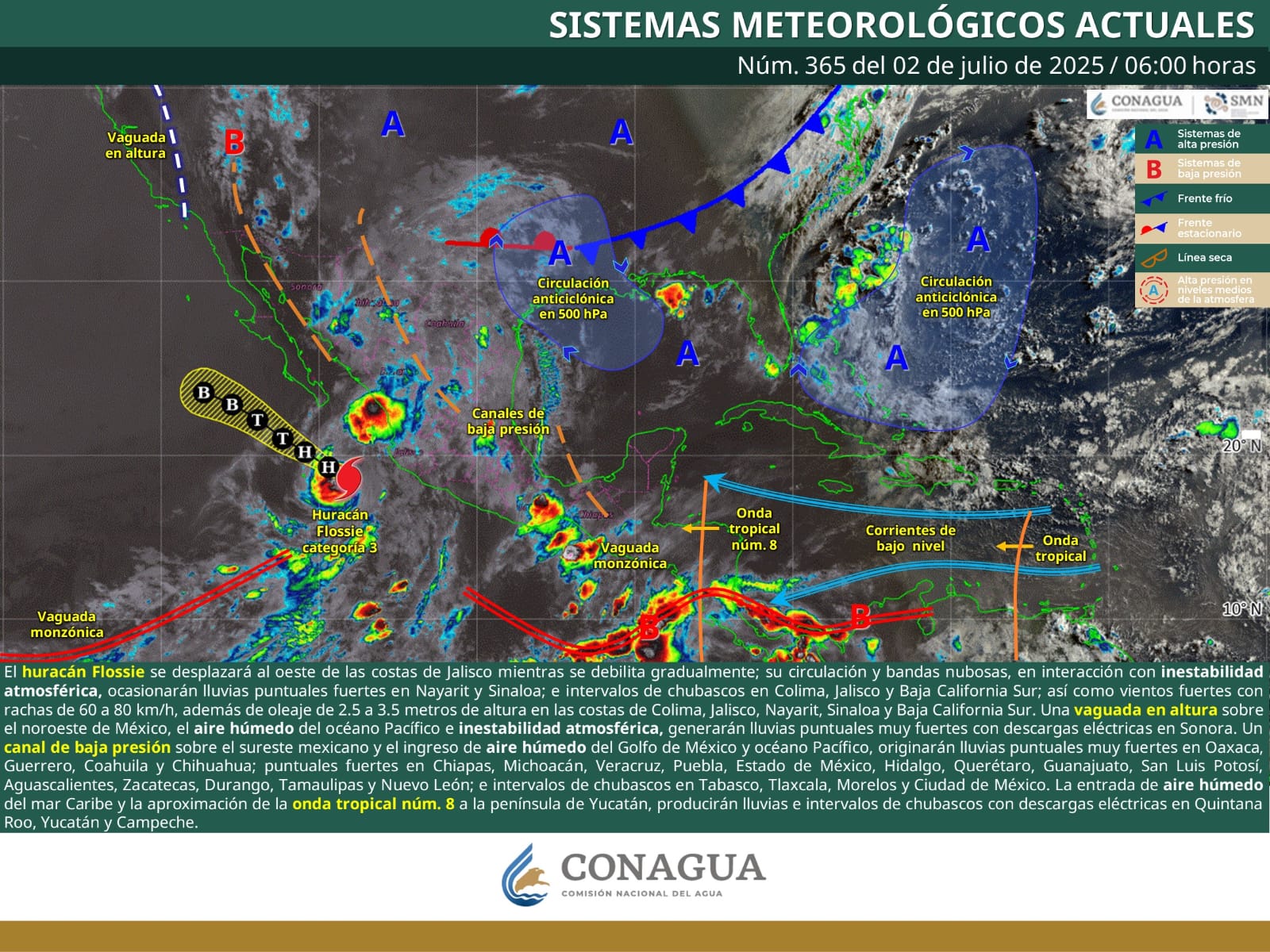 Continuará la inestabilidad atmosférica en la mayor parte de Oaxaca