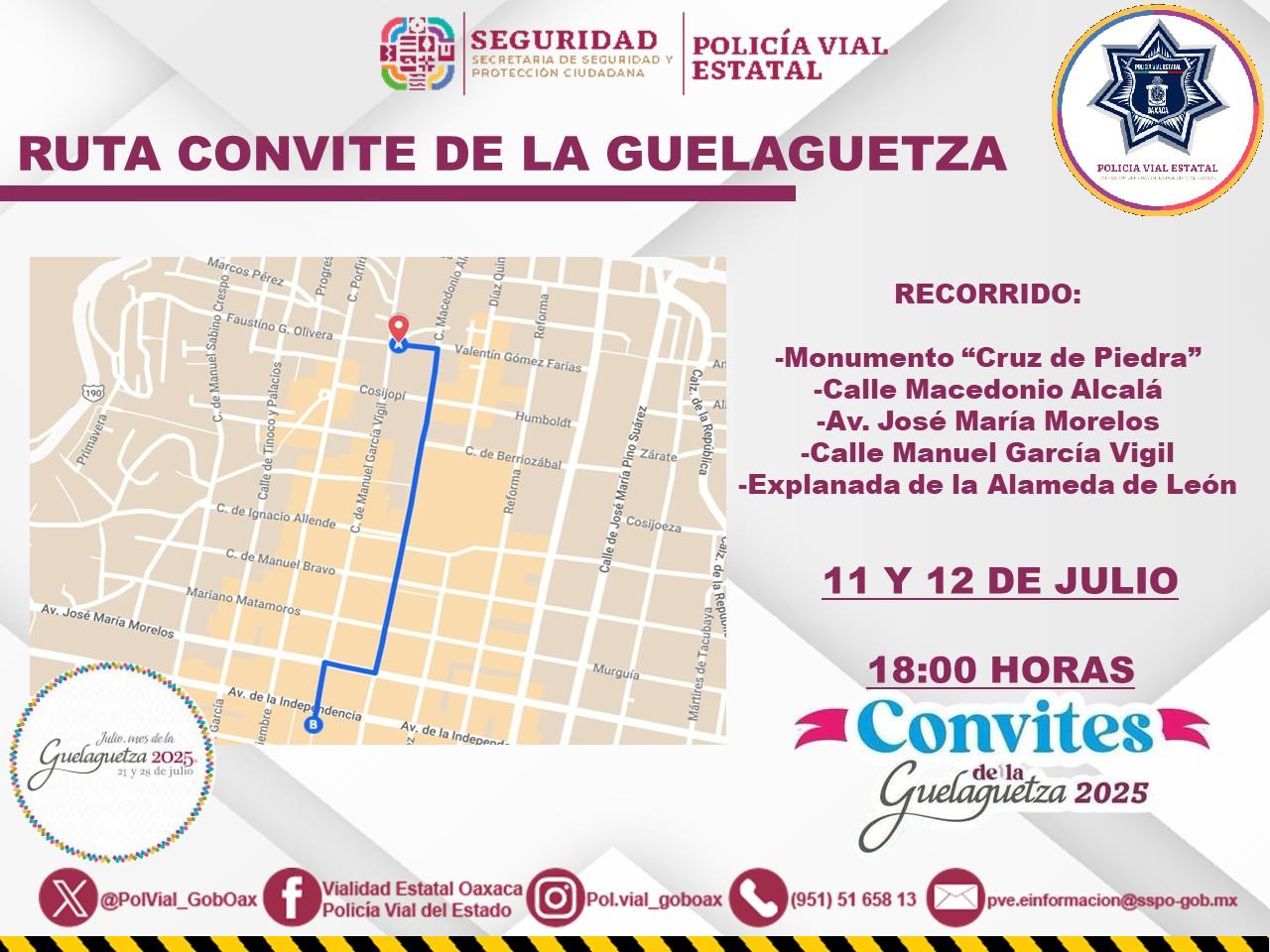 Implementarán dispositivo de seguridad en convites y calenda de la Guelaguetza de Personas Mayores