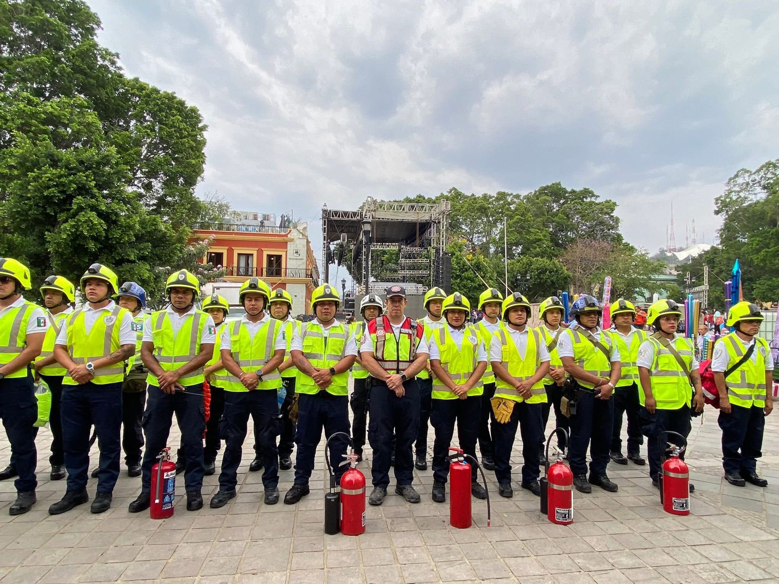 Dará Bomberos de Oaxaca cobertura al concierto de Siddhartha en la Alameda de León