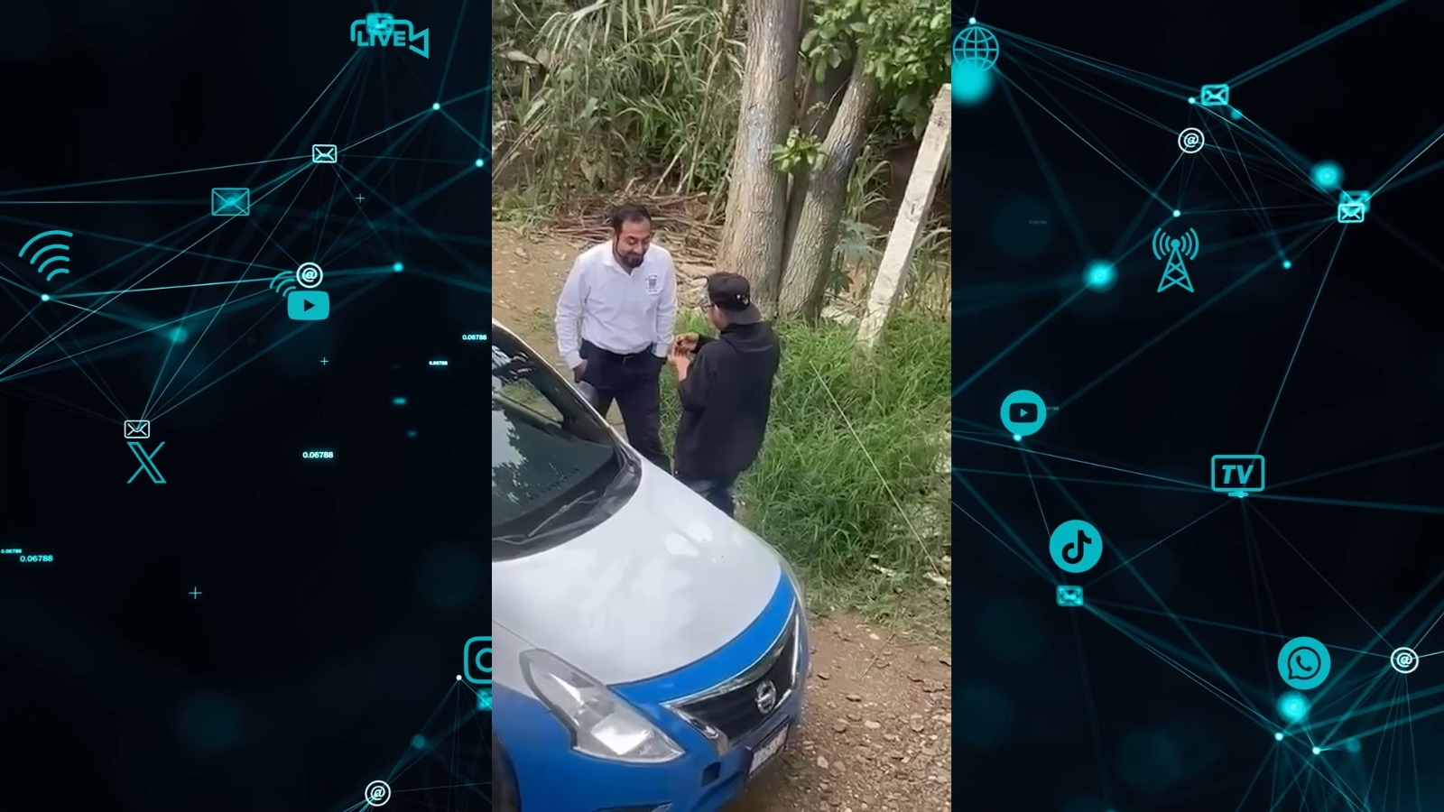 Denuncian a taxista y mototaxista por consumir drogas en vía pública en Santa Cruz Amilpas