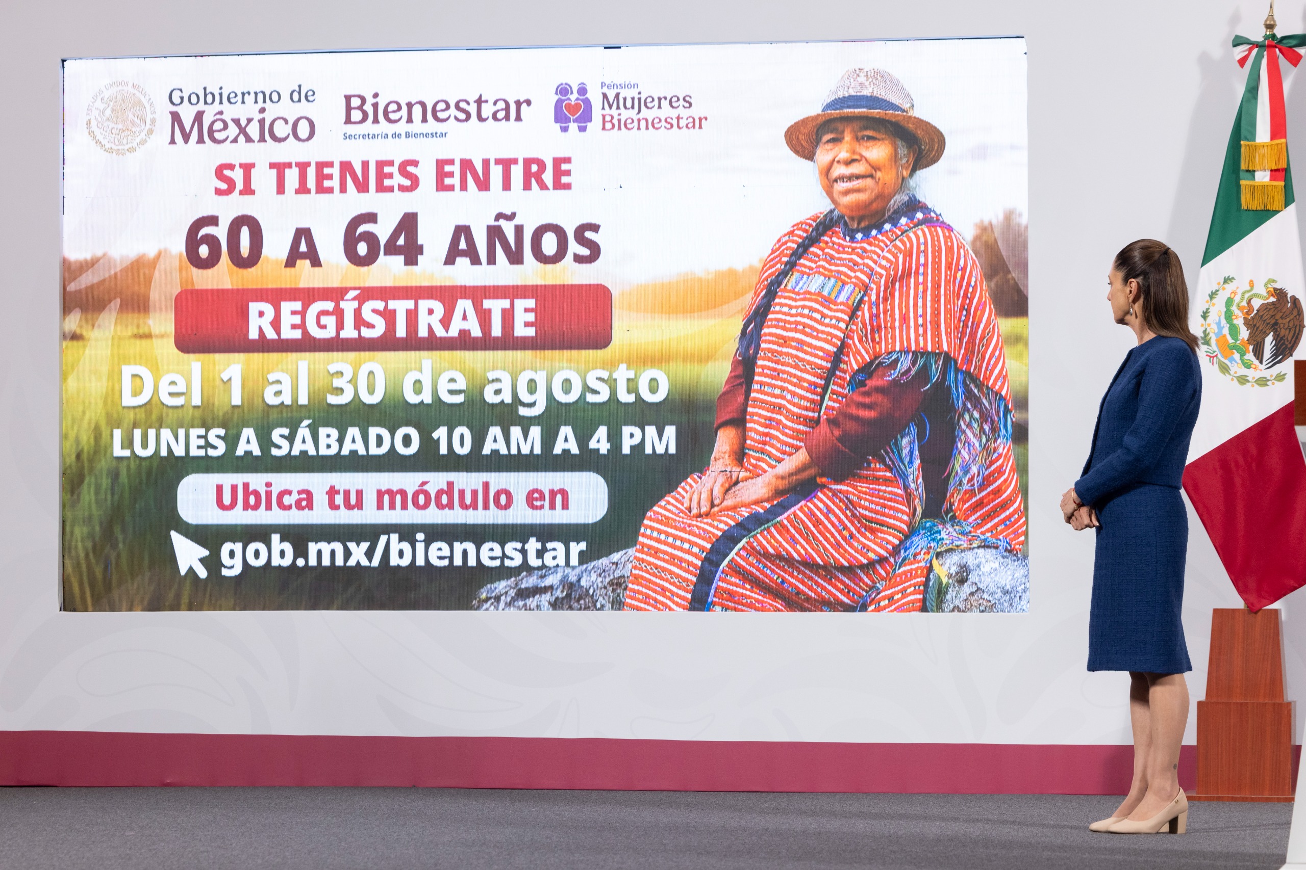 Anuncian registro para Pensión Mujeres Bienestar del 1 al 30 de agosto