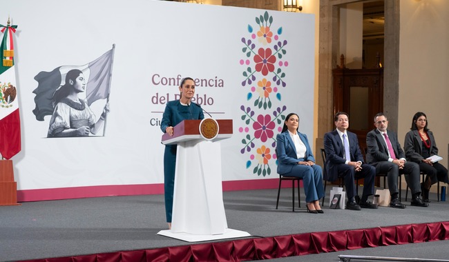Critica Sheinbaum contradicciones del INE en sanciones a ministros electos