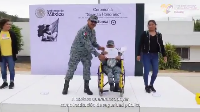 Nombra Guardia Nacional  “Guardia Honoraria” a pequeña paciente del CRIT Oaxaca