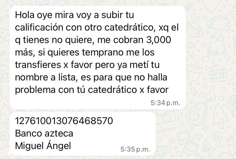 Señalan a supuesto gestor de la UABJO: recibió el dinero y bloqueó a las víctimas