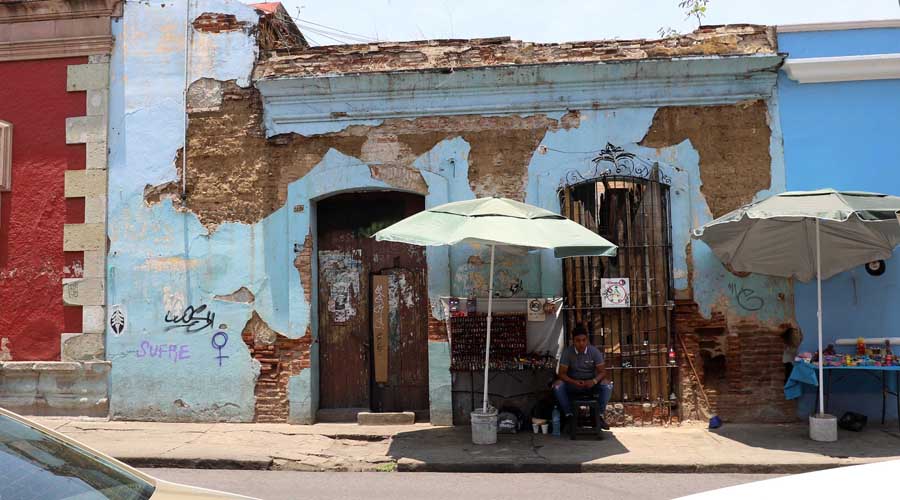 Detectan 63 edificios riesgosos en el centro histórico de Oaxaca