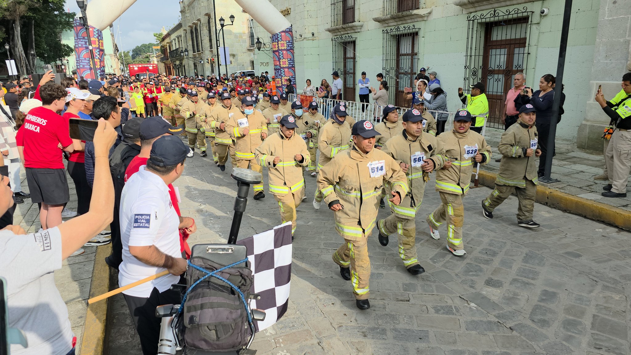 Celebran la Primera Carrera Conmemorativa del Día del Bombero, con participación de autoridades y sociedad civil