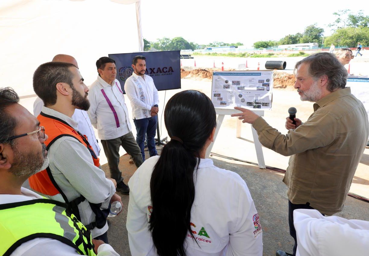 Supervisa Salomón Jara transformación del Aeropuerto Internacional de Puerto Escondido