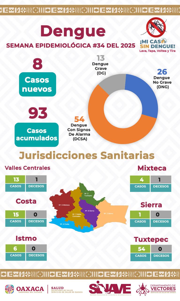 Registra SSO 47% de positividad de larvas de mosquitos en viviendas de 53 municipios