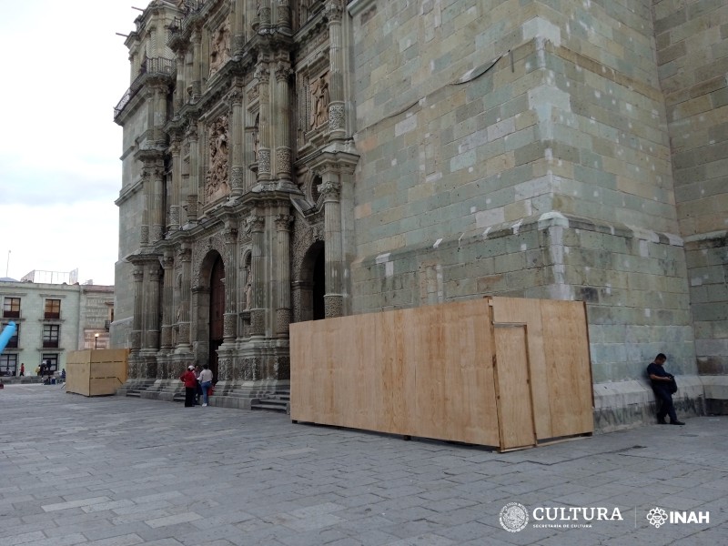 Aclara INAH método de restauración en Basílica de Oaxaca
