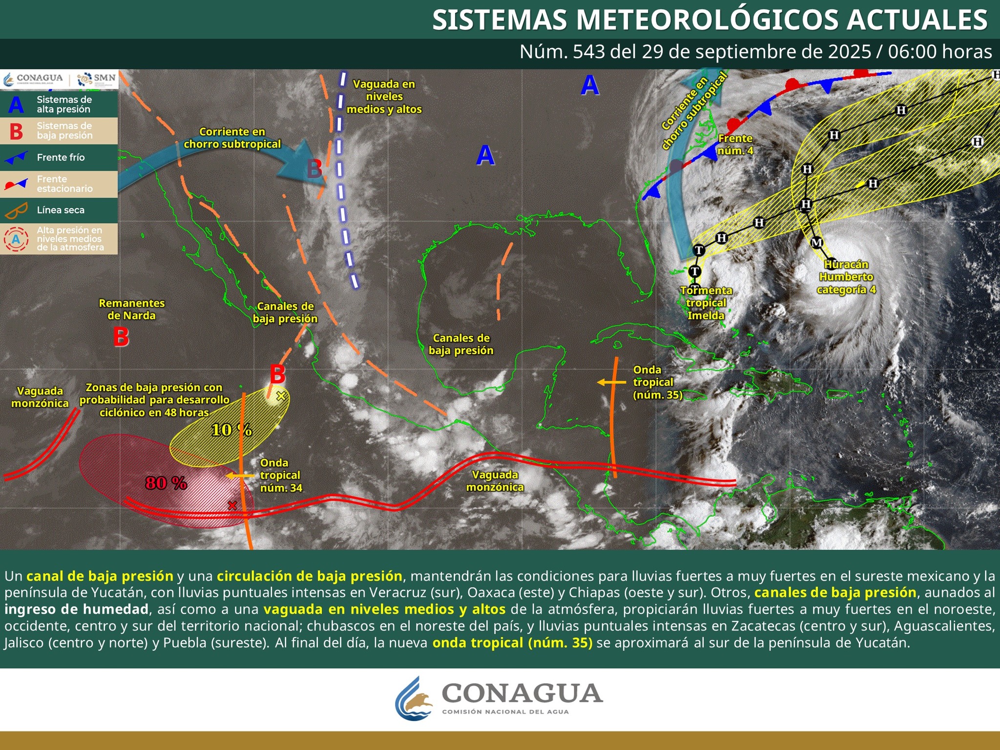 Se mantienen lluvias en la mayor parte del estado