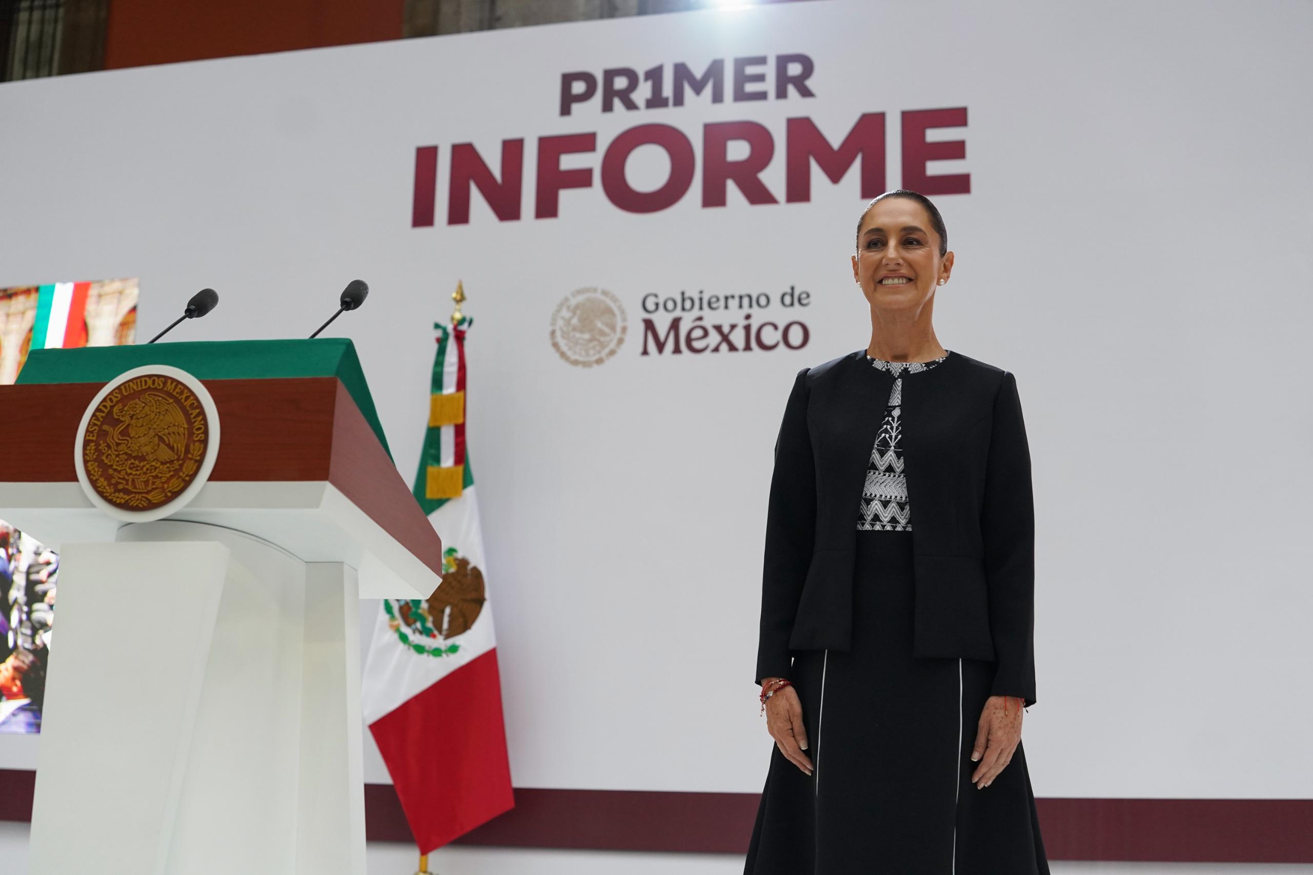 Destaca Sheinbaum avances en la nación en su Primer Informe Presidencial