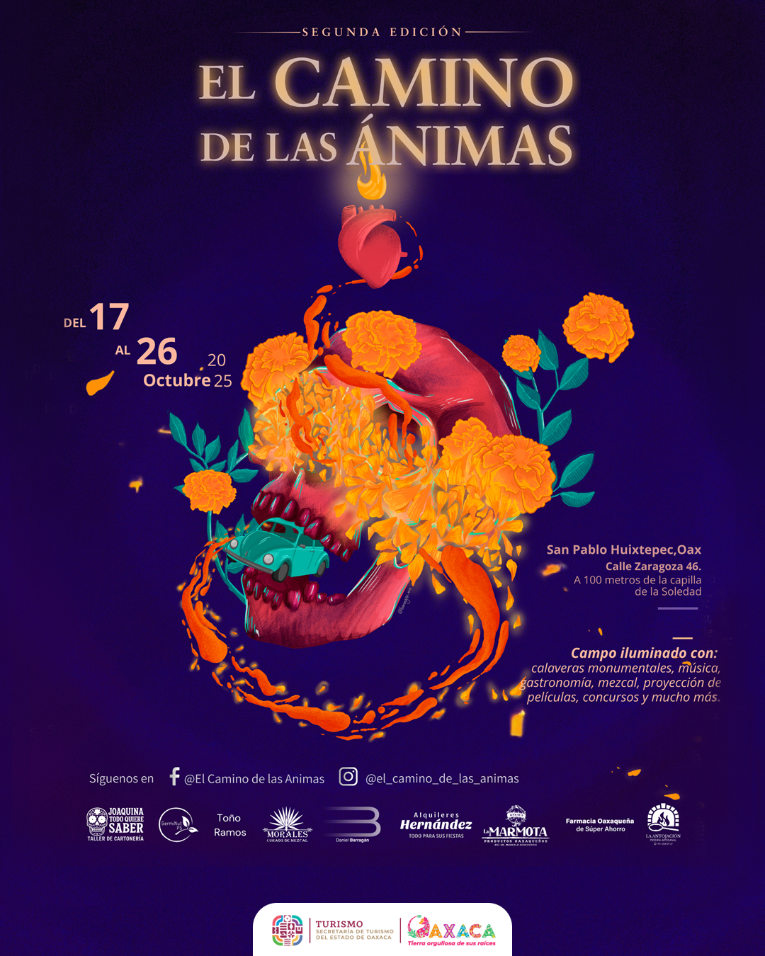 Descubre El Camino de las Ánimas 2025: Oaxaca se ilumina para celebrar el Día de Muertos