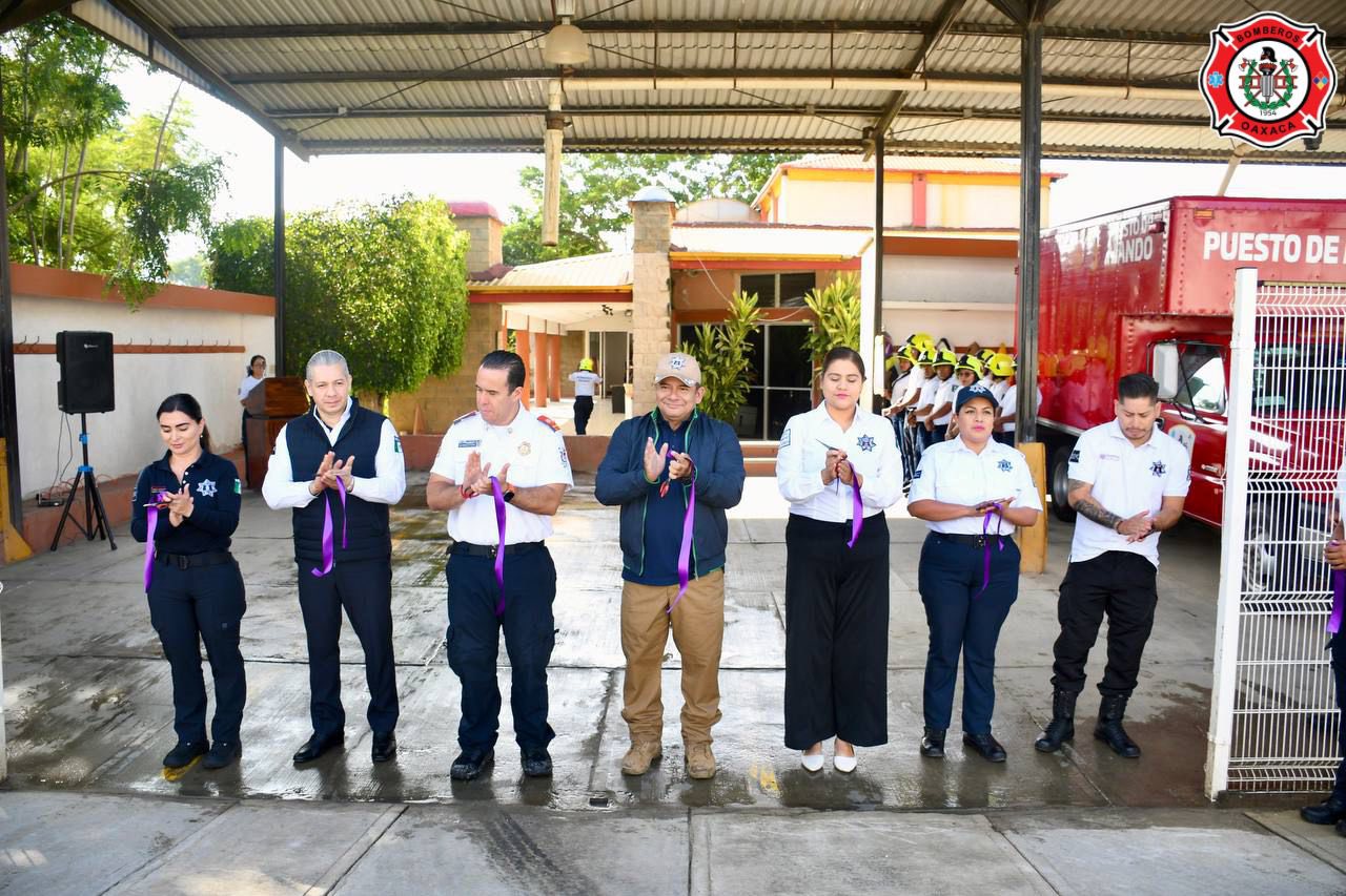 Inaugura SSPC Punto Mujer Segura en la Estación Central de Bomberos de Oaxaca