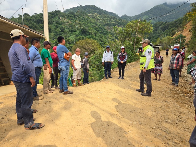 Exhorta CEPCyGR a la agencia Piedra Grande, Zenzontepec continuar monitoreo de deslizamiento de ladera