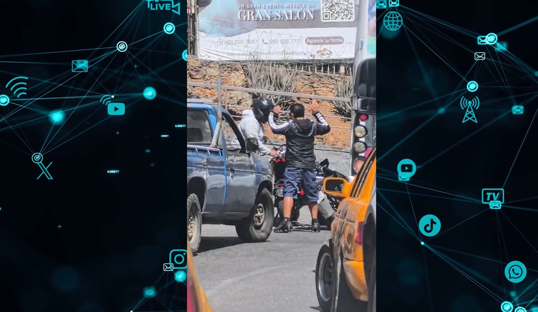 Escala la violencia en Oaxaca de Juárez: asaltan a motociclista bajando el Cerro del Fortín