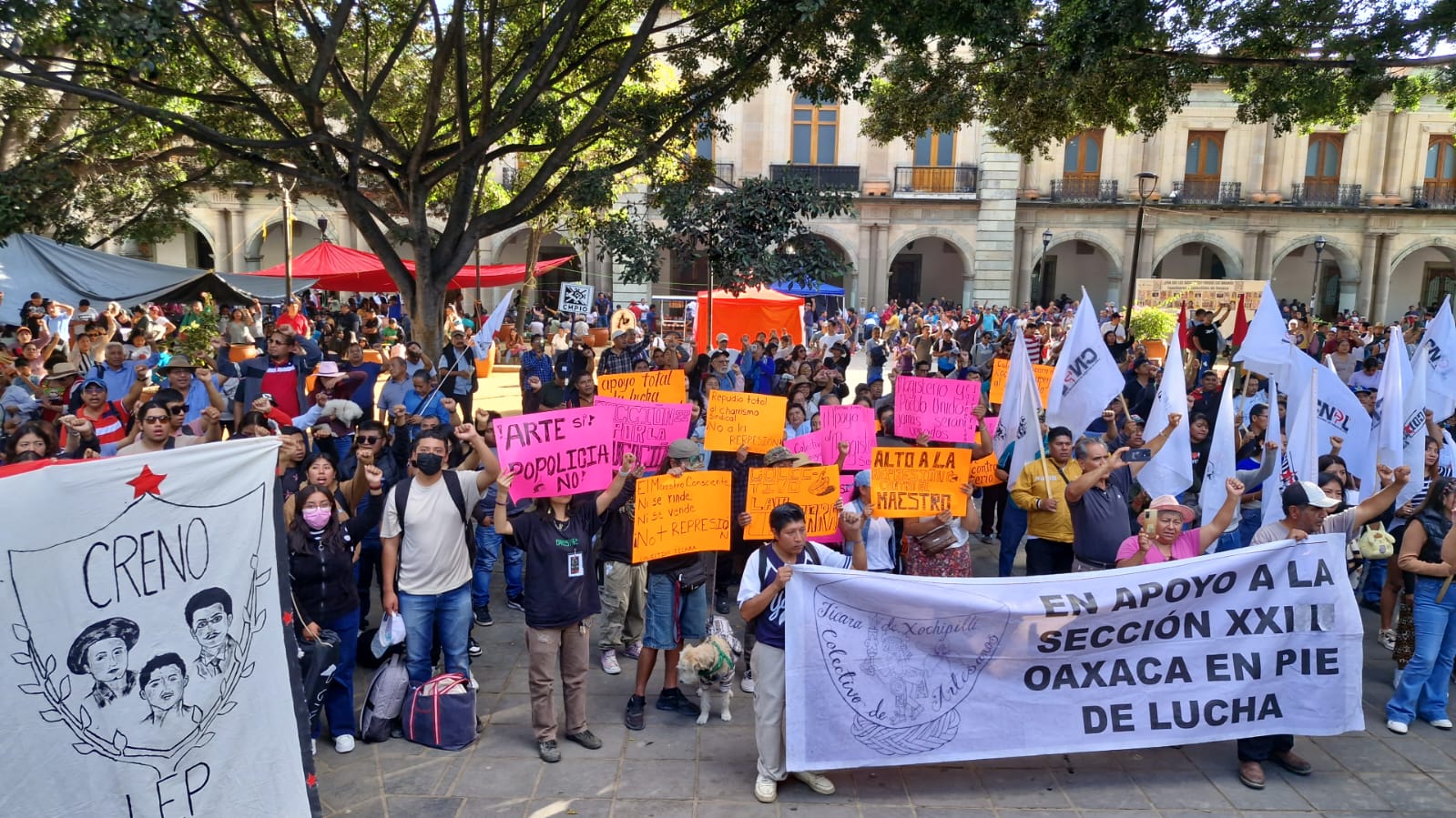 Mantiene Sección 22 presión por abrogación total de reforma educativa