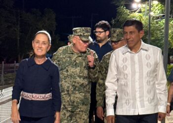 Evalúan Salomón Jara y Claudia Sheinbaum atención integral a familias afectadas por descarrilamiento del Tren Interoceánico