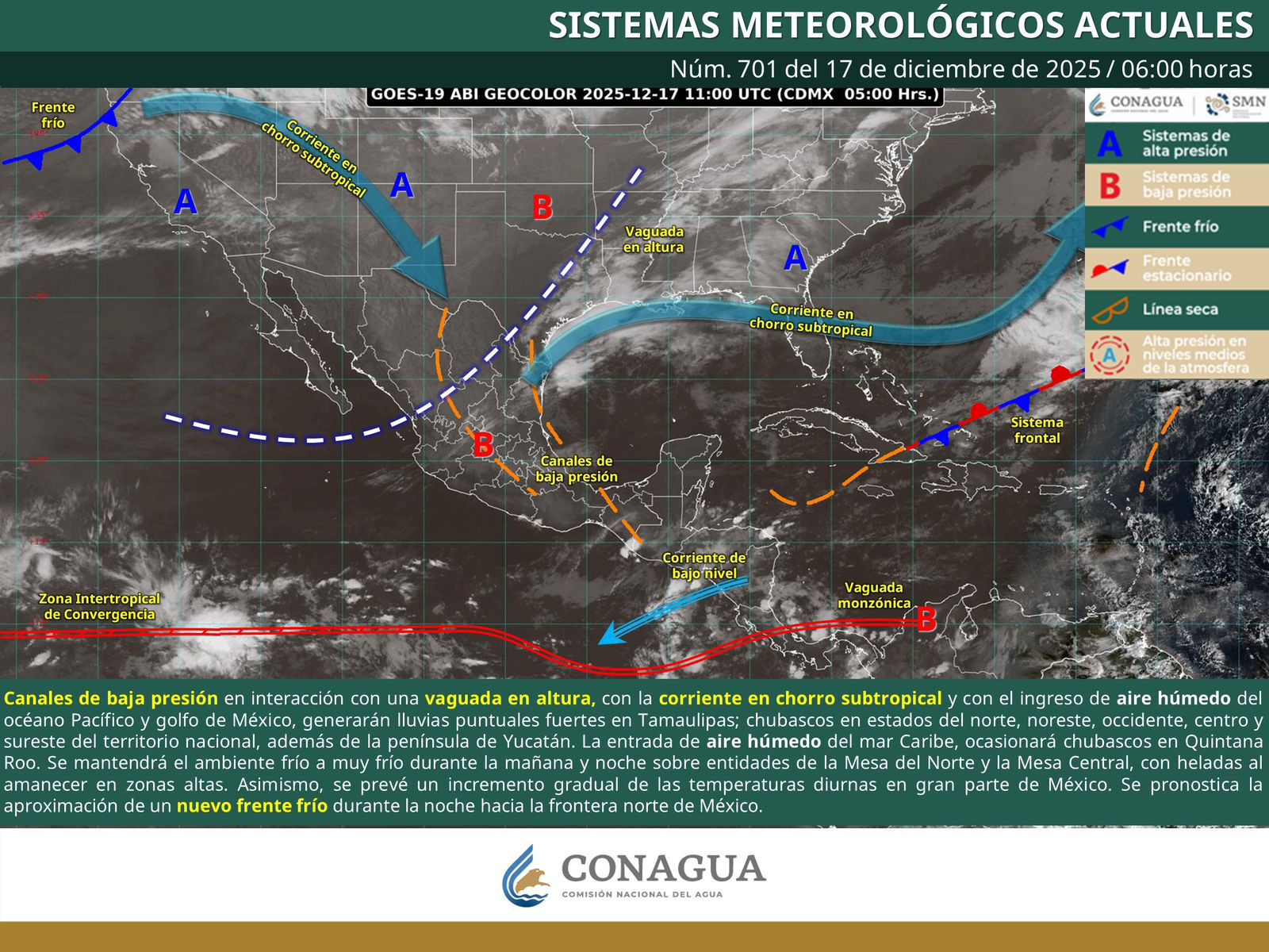 Este miércoles se espera tiempo estable en Oaxaca