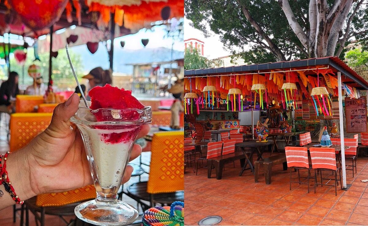Ofrecen vendedores nieves tradicionales en el Jardín Sócrates de Oaxaca