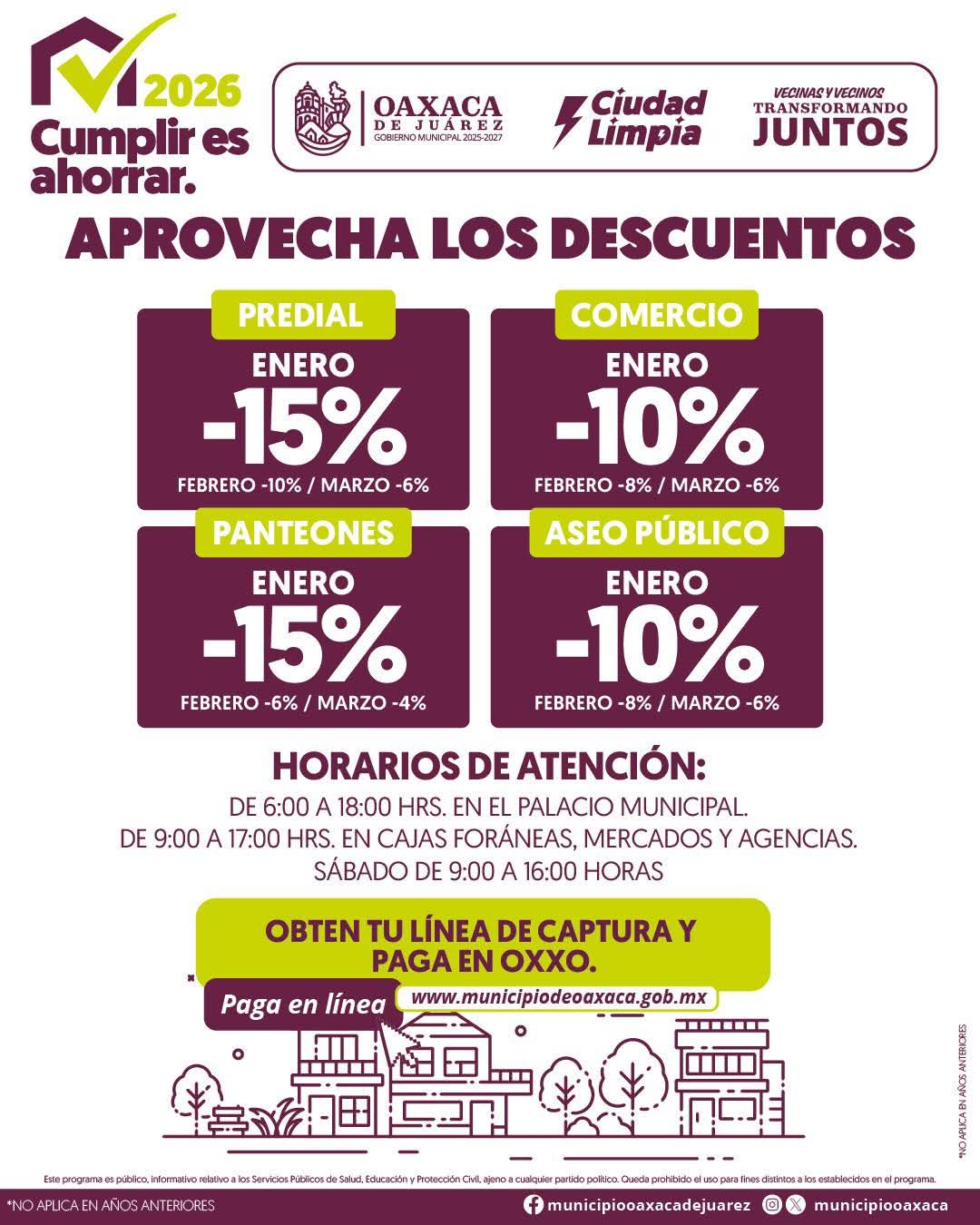 Enero, el mejor momento para cumplir y ahorrar en Oaxaca de Juárez