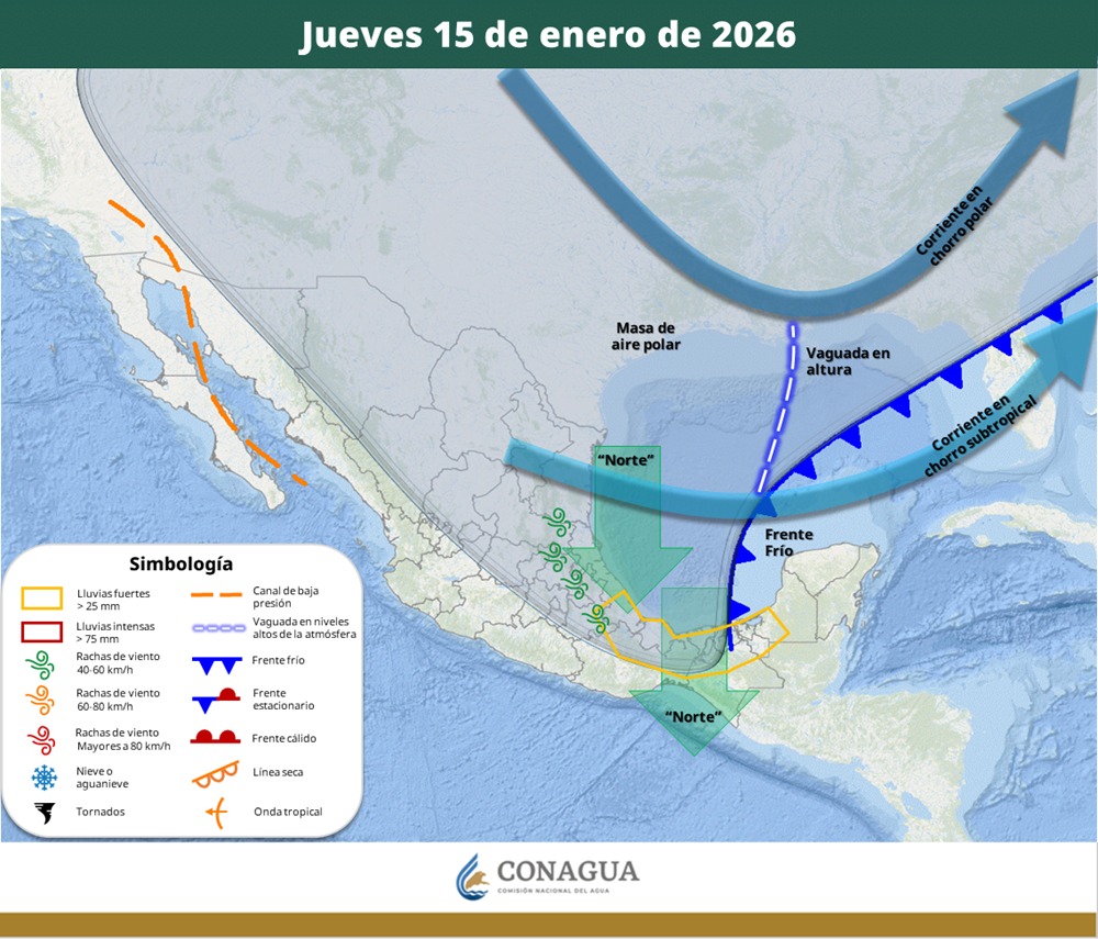 Emite Protección Civil recomendaciones por efectos de frente frío número 28 en Oaxaca