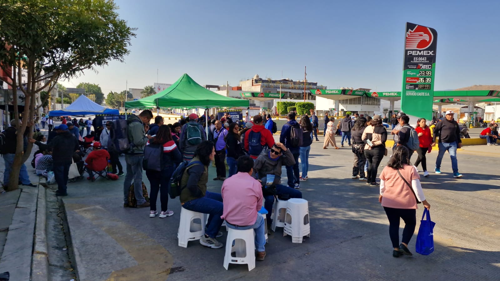 Continúan por tercer día las movilizaciones de maestros de secundarias técnicas; bloquean 5 Señores