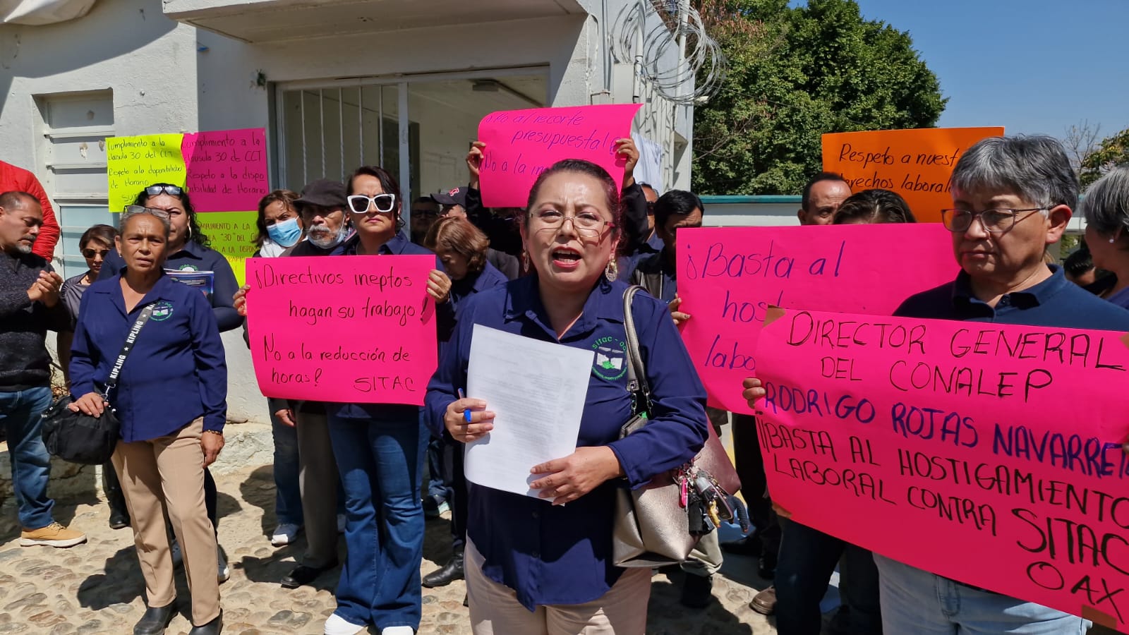 Rechaza SITAC-OAX los recortes a la carga horaria de docentes en CONALEP