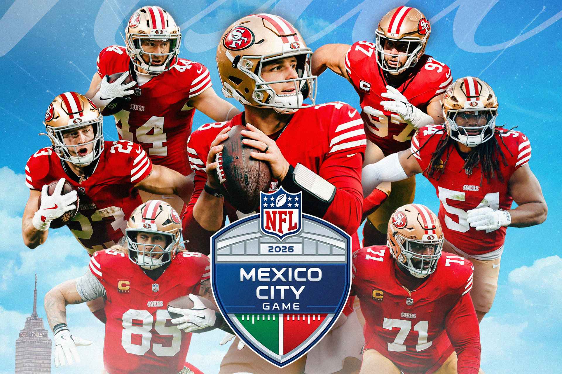 La NFL designa a los 49ers para disputar partido en CDMX